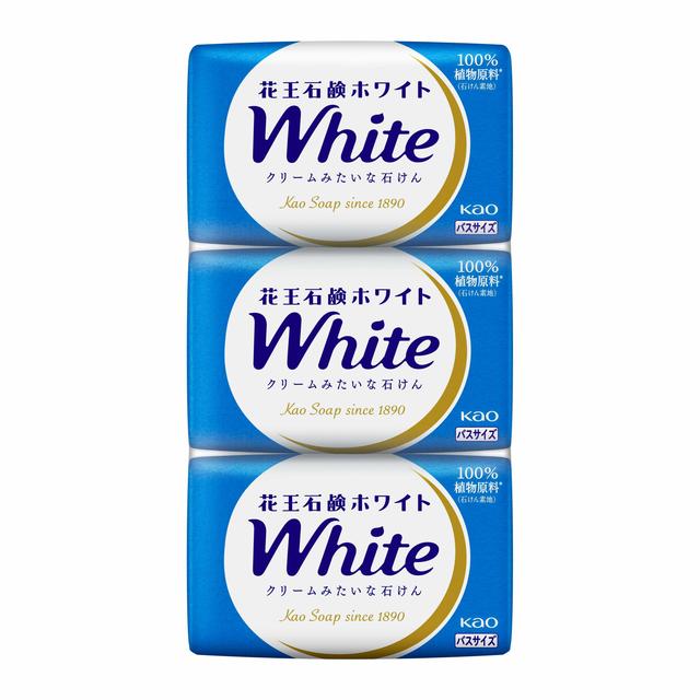 Kao Soap White Bath Size 3-Pack
