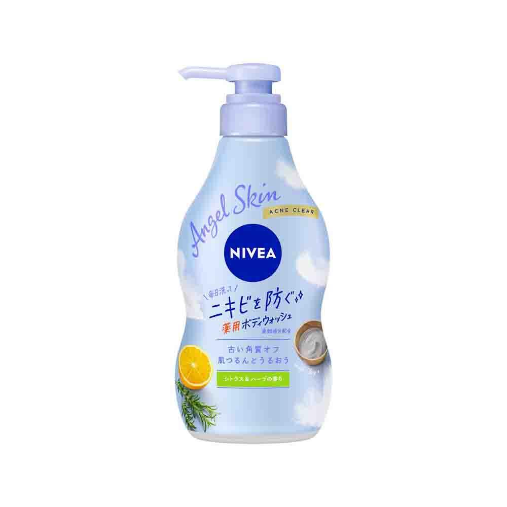 Nivea Angel Skin Body Wash Acne Clear Citrus & Herb Scent Pump 470ml (Quasi-Drug)