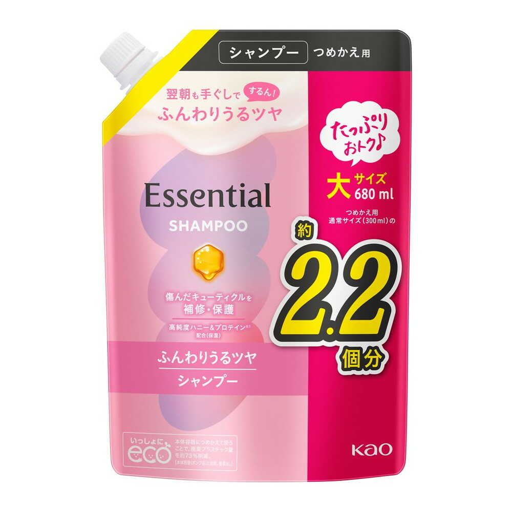 Kao Essential Soft and Moist Shampoo Refill 680ml