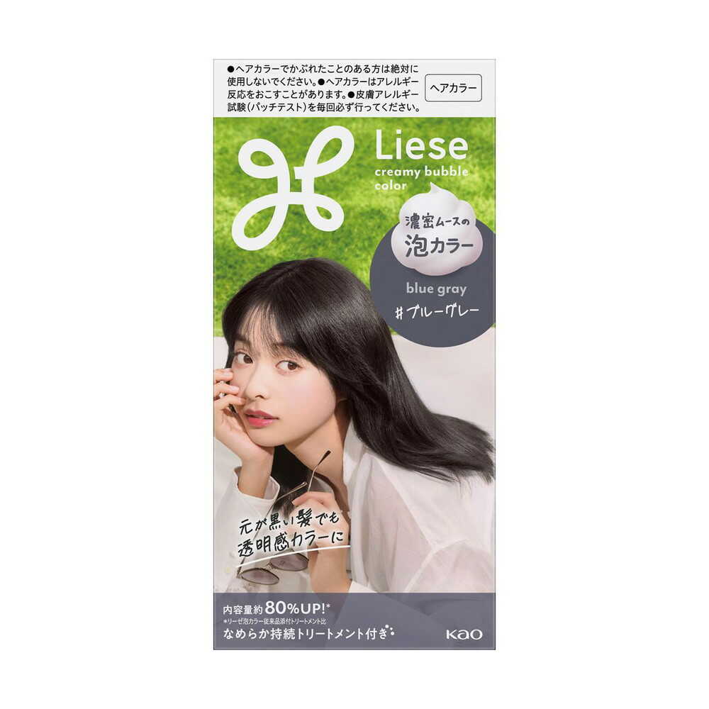 [Quasi-Drug] Kao Liese Bubble Color Blue Gray 115ml