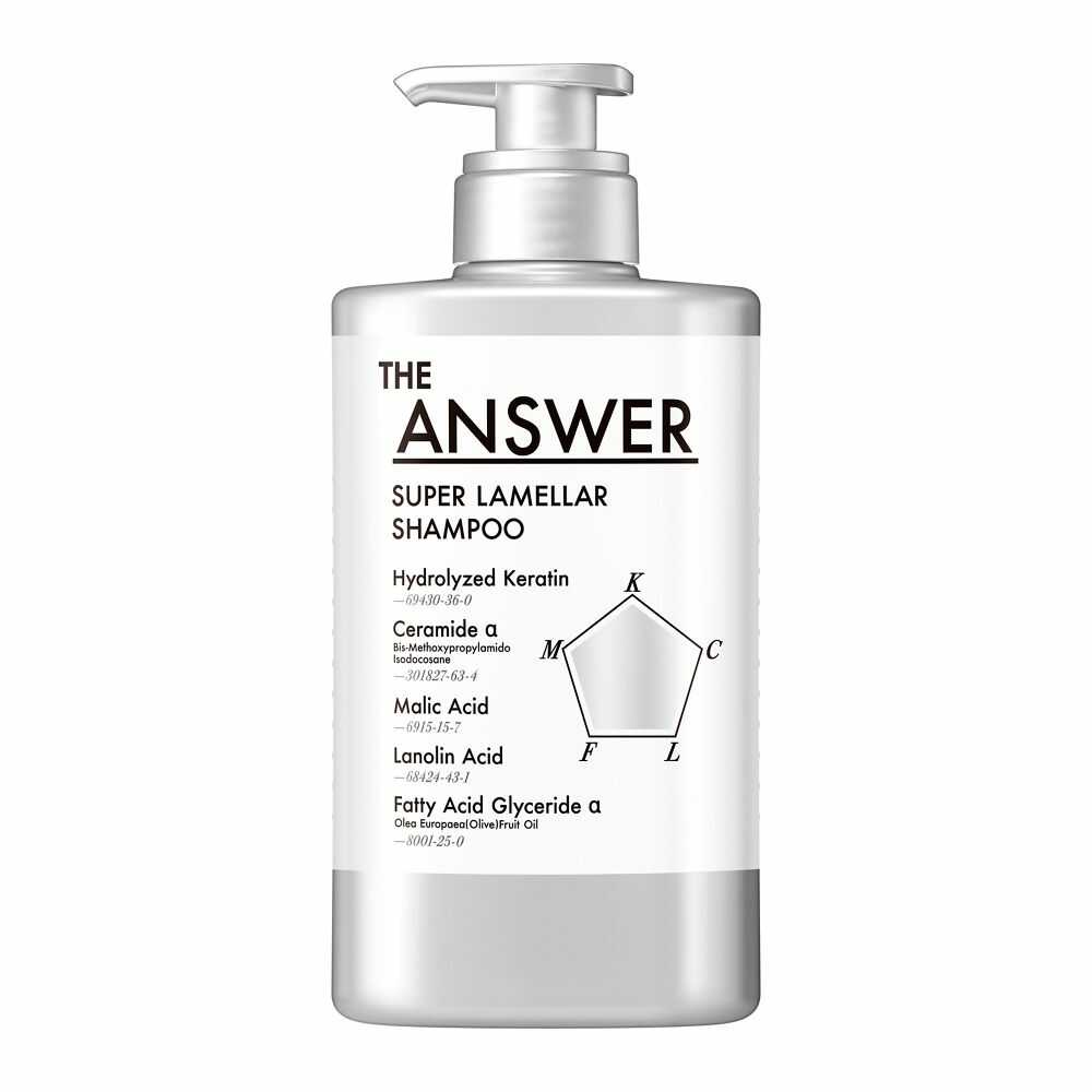 Kao THE ANSWER Super Lamella Shampoo, Pump, 400ml