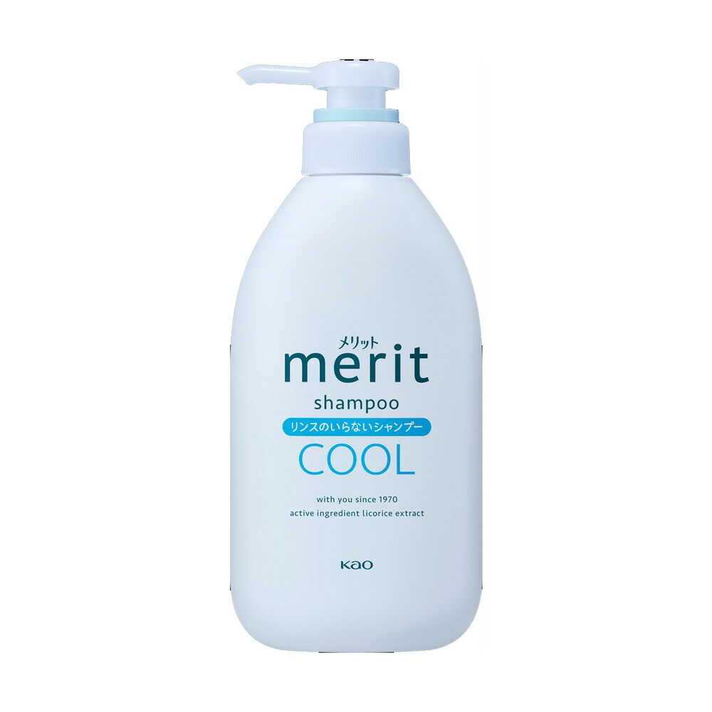[Quasi-Drug] Kao Merit Rinse-Free Shampoo Cool Type Pump 450ml