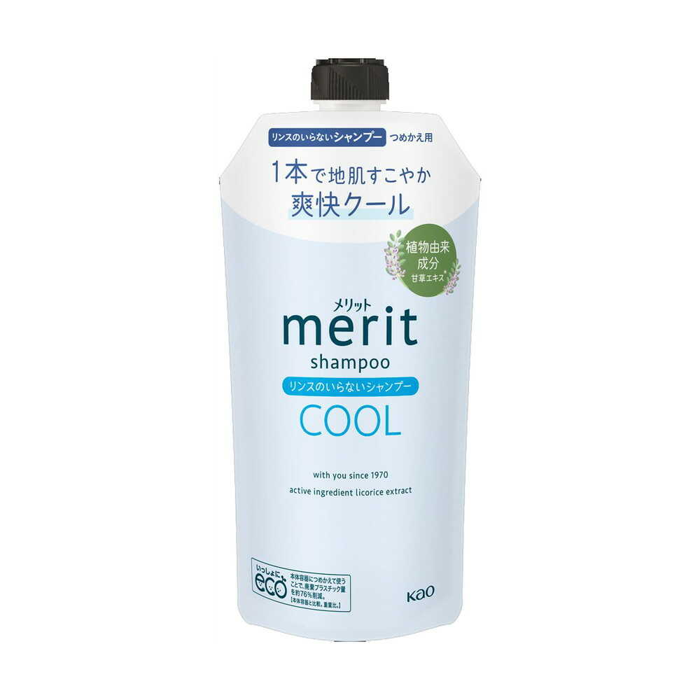 [Quasi-drug] Kao Merit Rinse-Free Shampoo Cool Refill 320ml