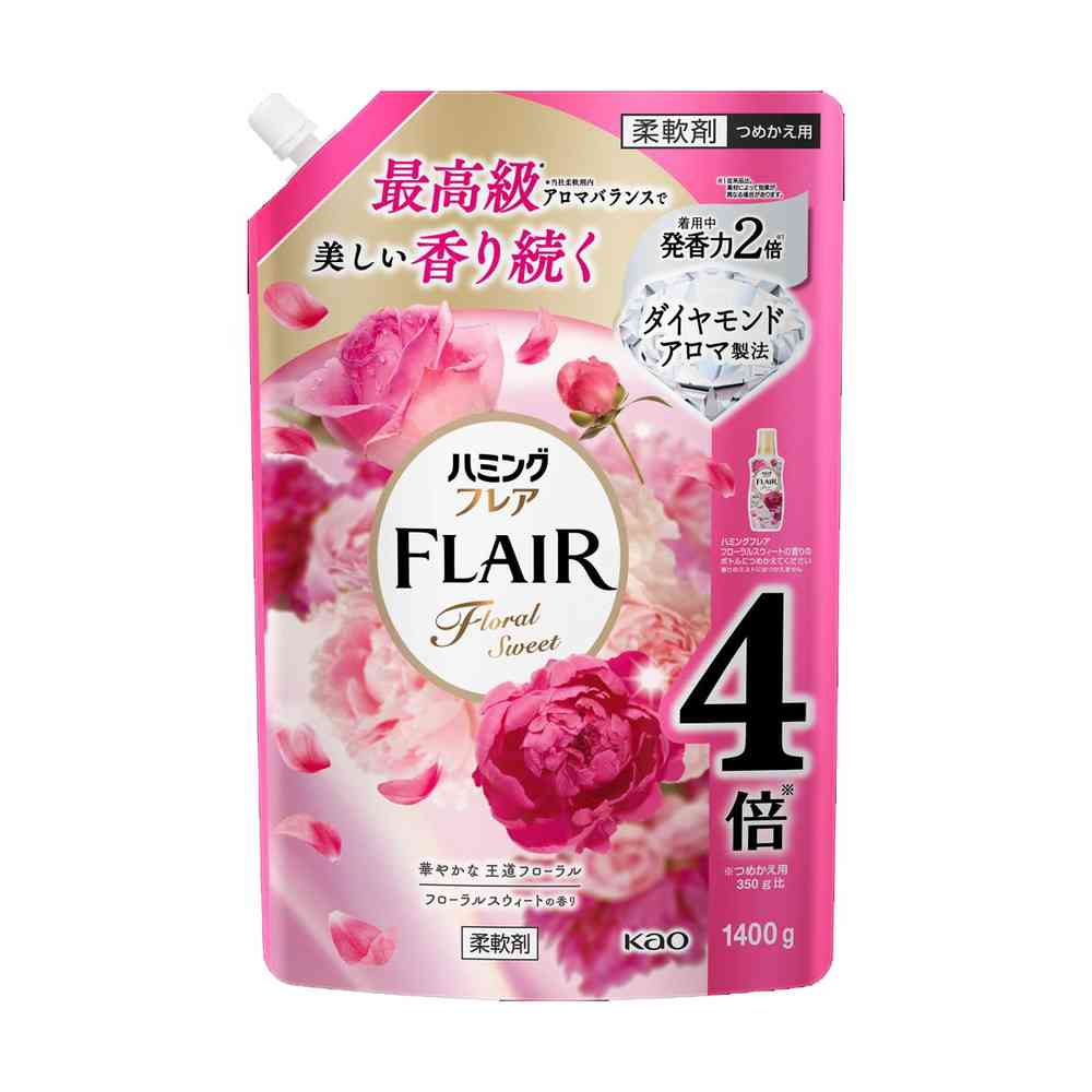 Kao Humming Flair Floral Sweet Spout Pouch 1400g