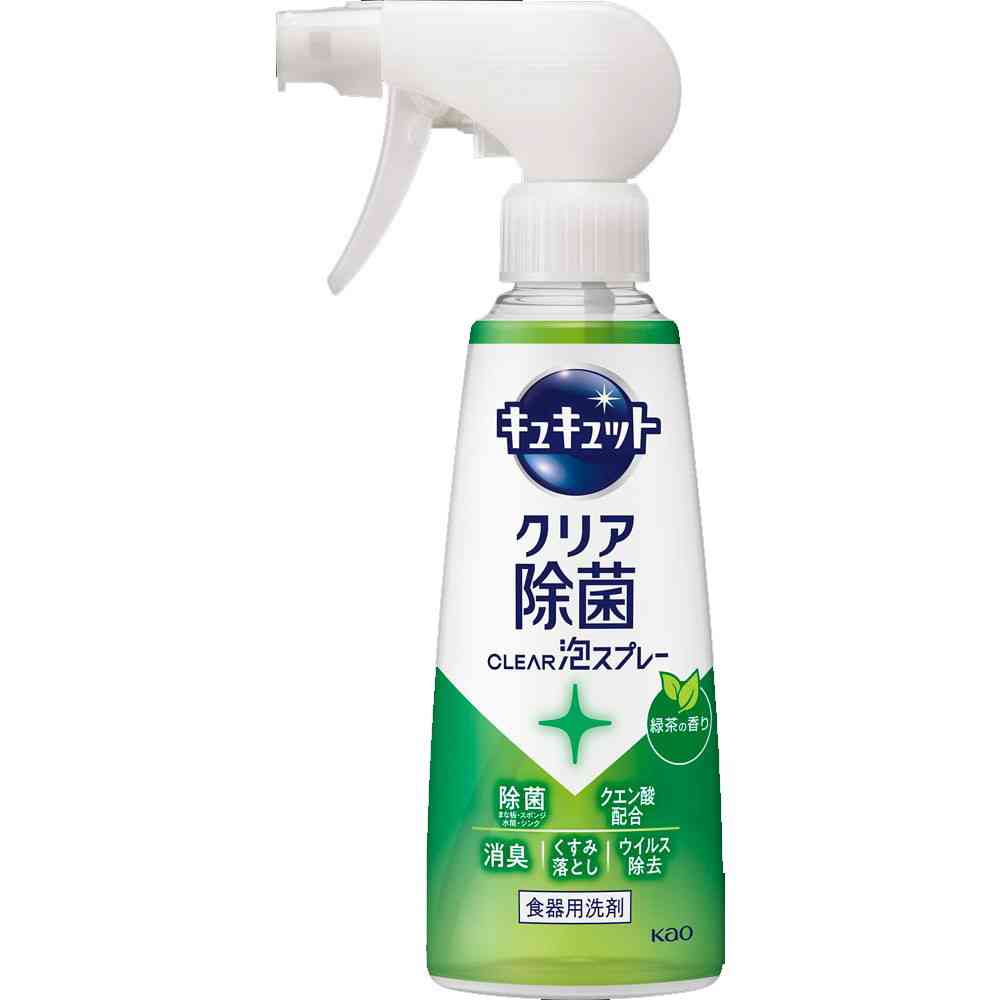 Kao Kyukyutto Clear Antibacterial Foam Spray Green Tea Scent 280ml