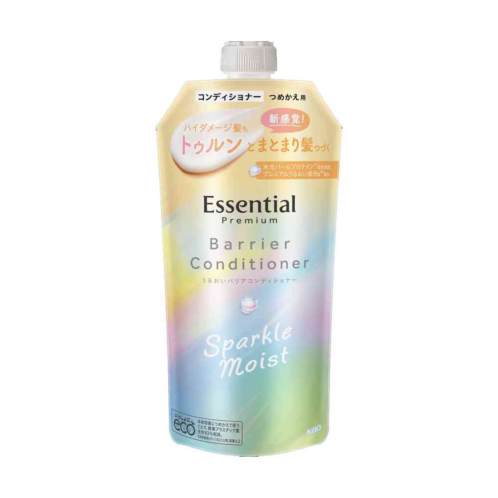 Kao Essential Premium Moisture Barrier Conditioner Sparkle Moist Refill 330ml