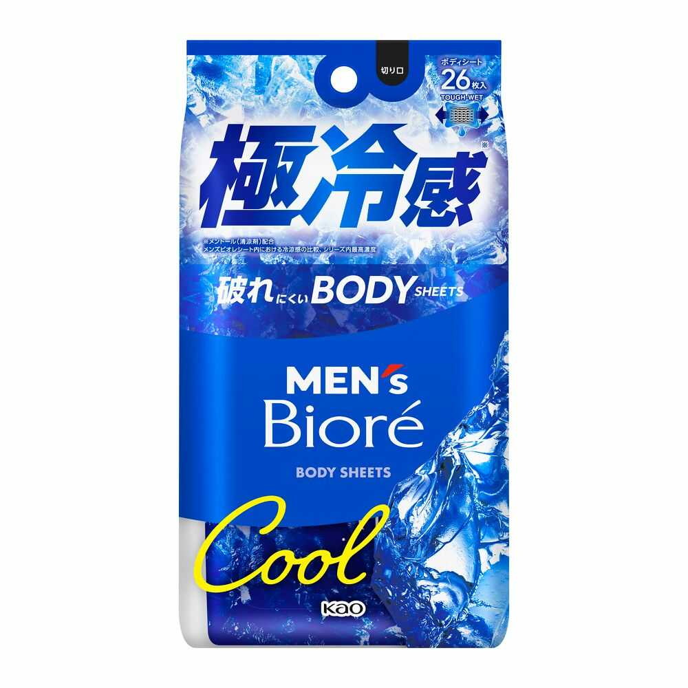 Kao Men's Biore Body Sheet Extreme Cool Type 26 Sheets