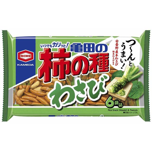 Kameda Seika Kameda's Wasabi Rice Crackers 6 Bags 164g