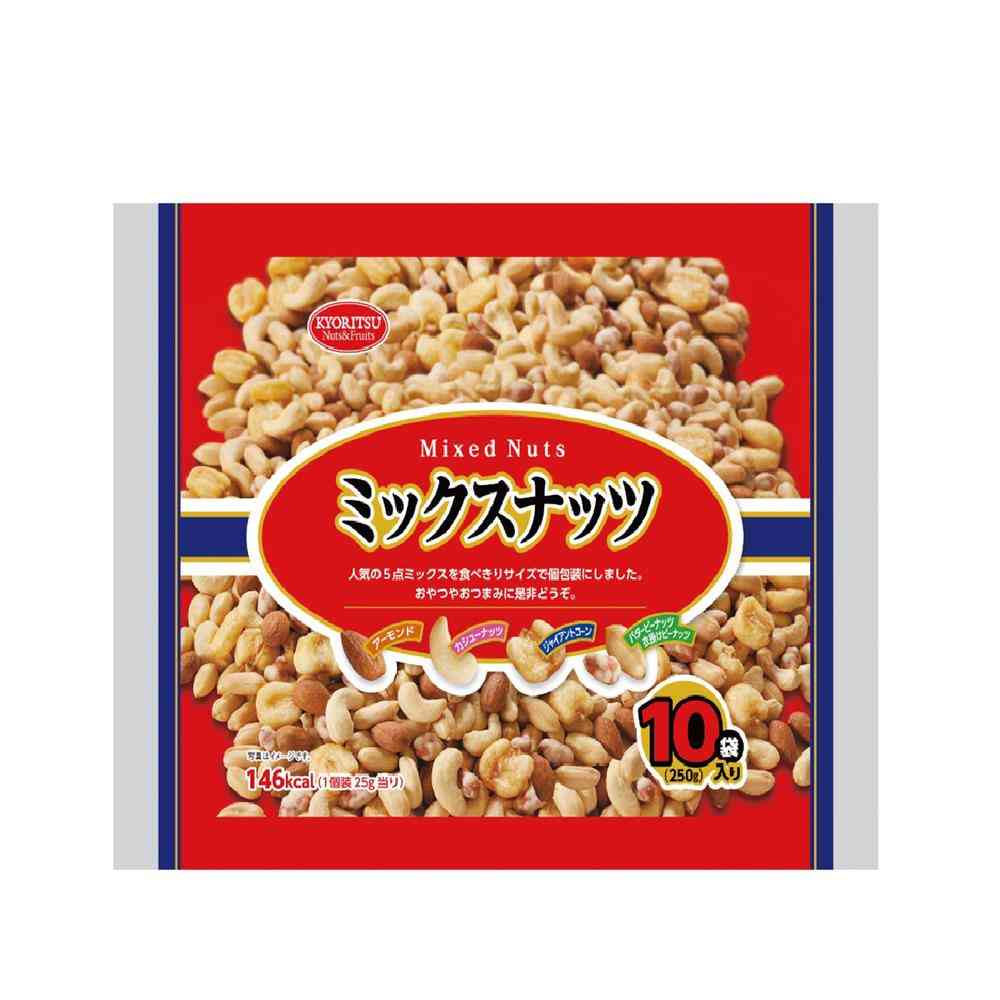 Kyoritsu Mixed Nuts 10 Packs 250g