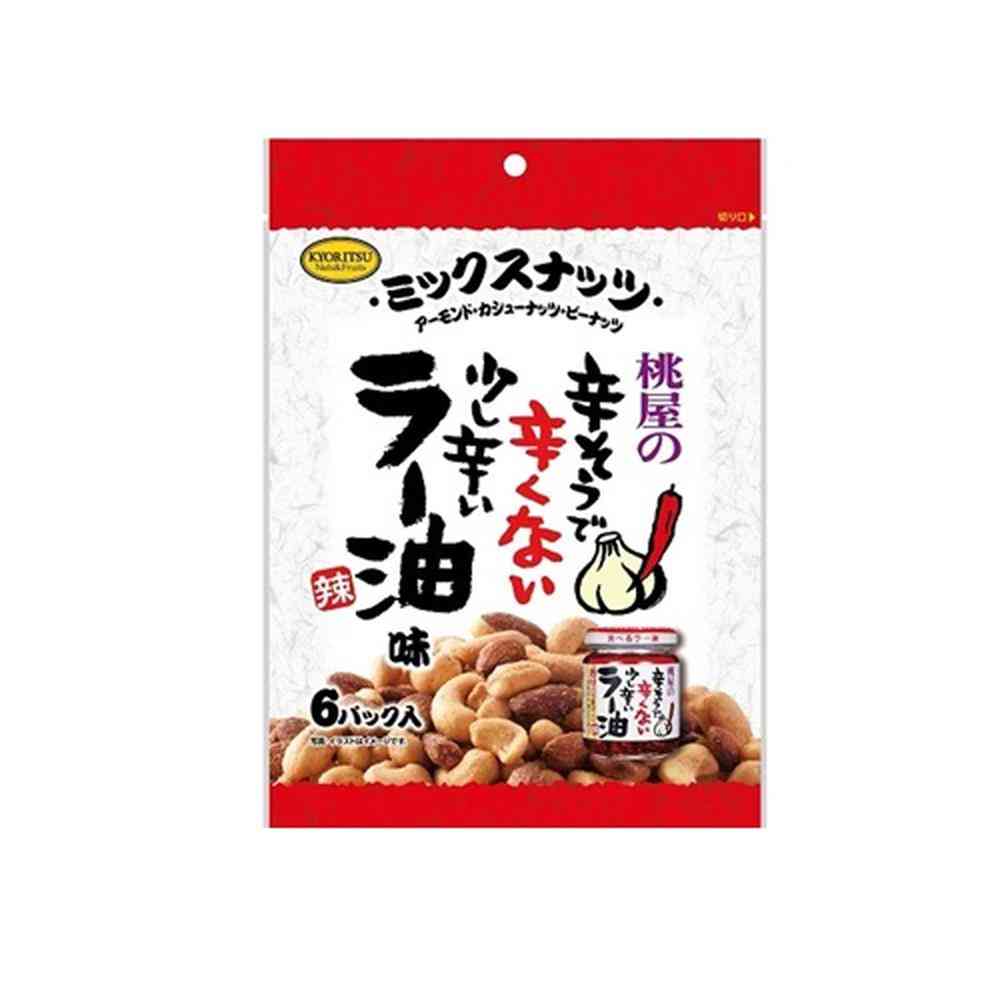 Kyoritsu Mixed Nuts with Eating Chili Oil Flavor 6 Packs 90g