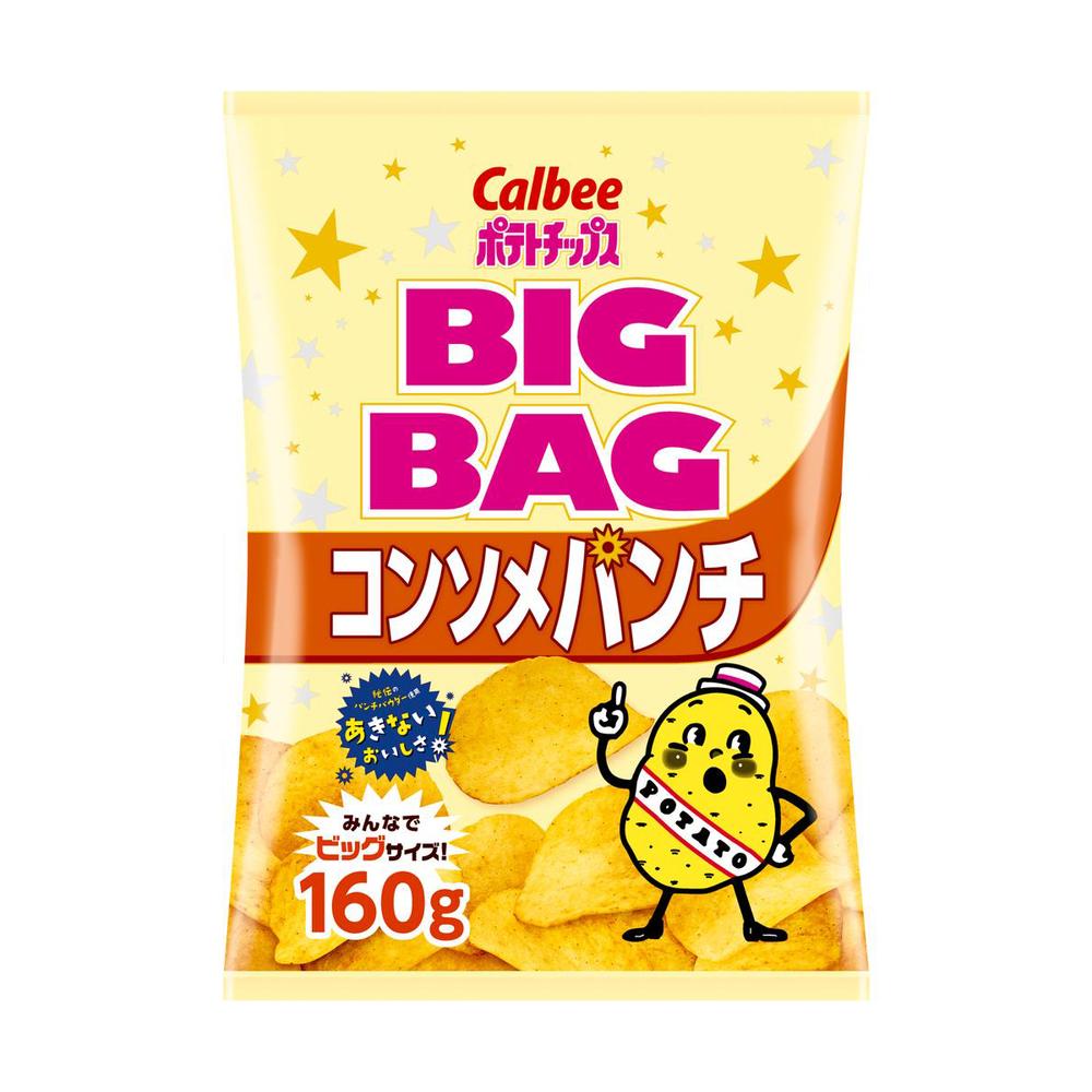 Calbee Potato Chips BIG BAG Consomme Punch 160g