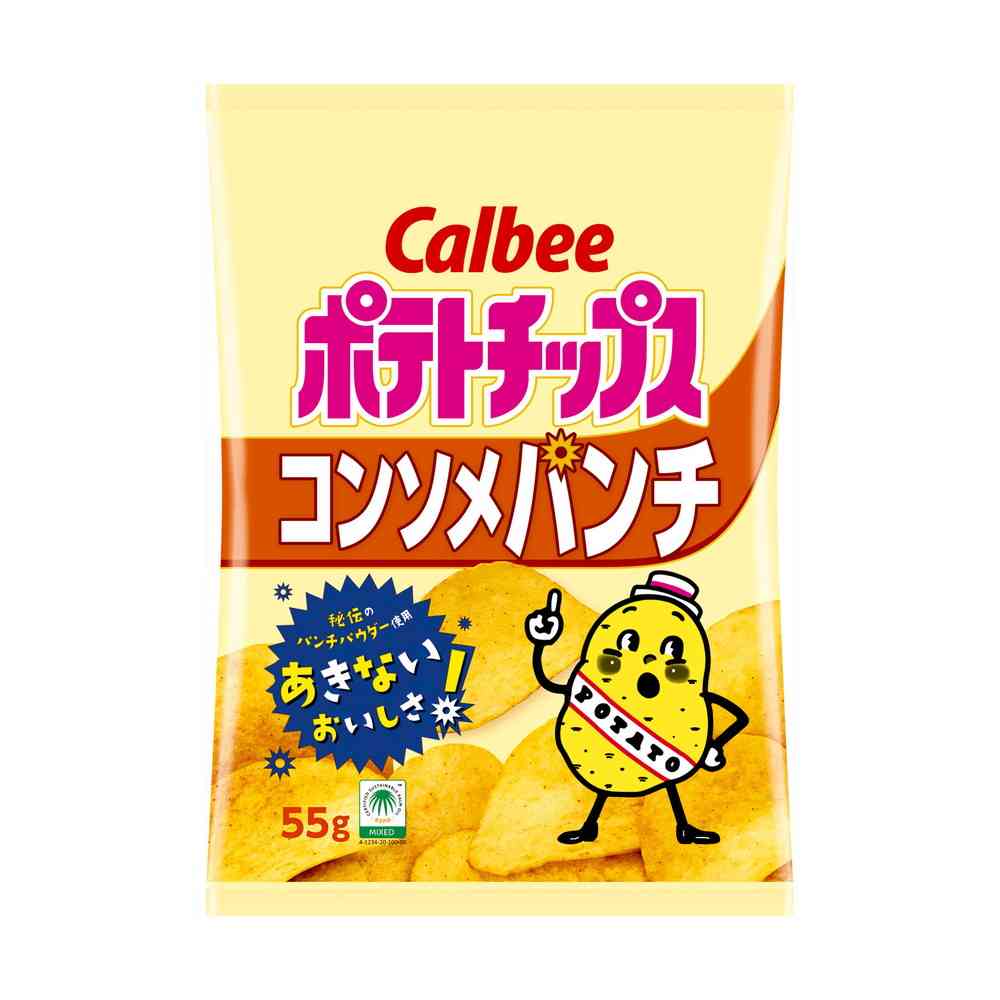 Calbee Potato Chips Consomme Punch 55g
