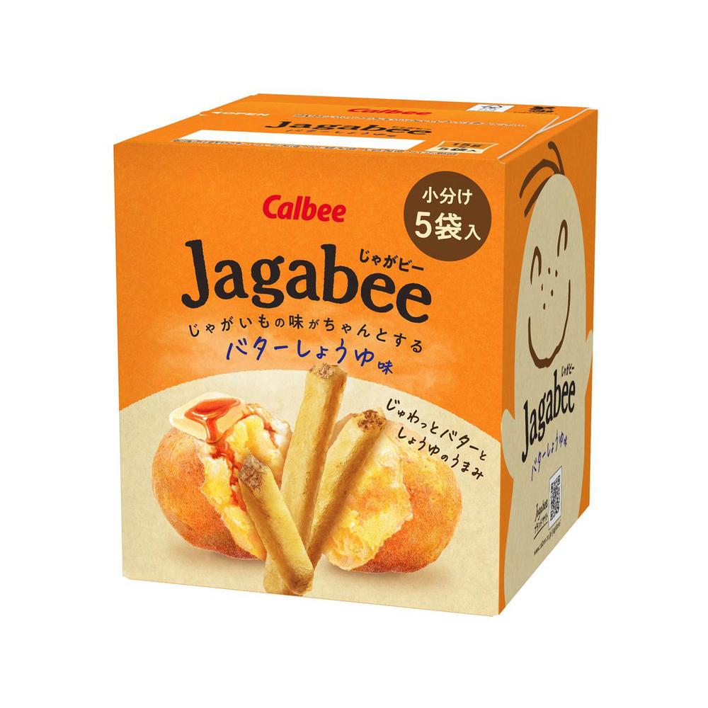 Calbee Jagabee Butter Soy Sauce Flavor 75g (15g x 5 Bags)