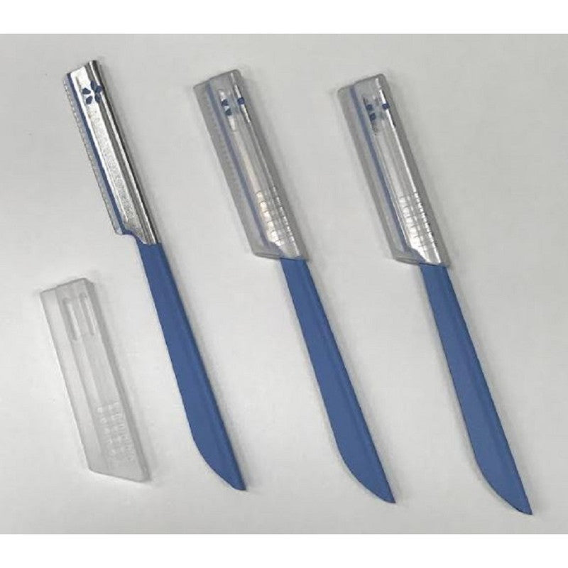 Long Handle Razor with Guard, 3 Pieces