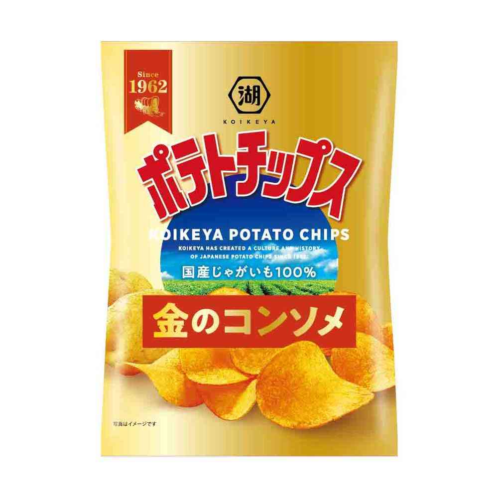 Koikeya Potato Chips Golden Consommé 55g