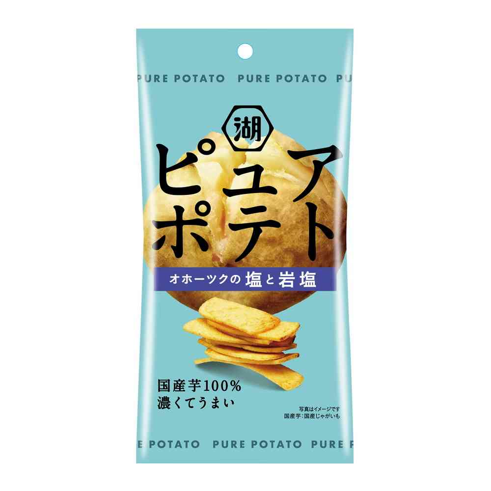 Koikeya Slim Pure Potato Thick Cut Okhotsk Salt and Rock Salt 32g