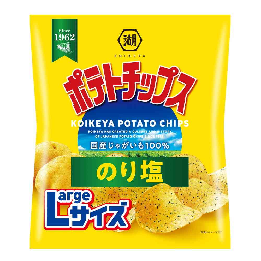 Koikeya Large Size Potato Chips Seaweed Salt 112g