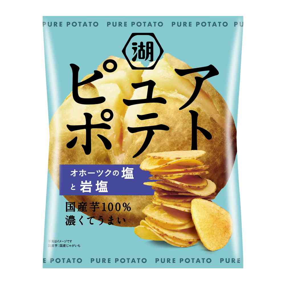 Koikeya Pure Potato (Salt from the Okhotsk Sea and Rock Salt) 55g