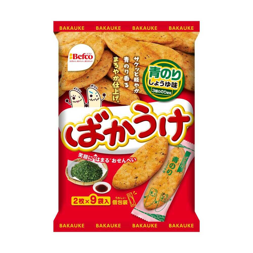 Kuriyama Rice Crackers Baku Uke Aonori 18 Pieces