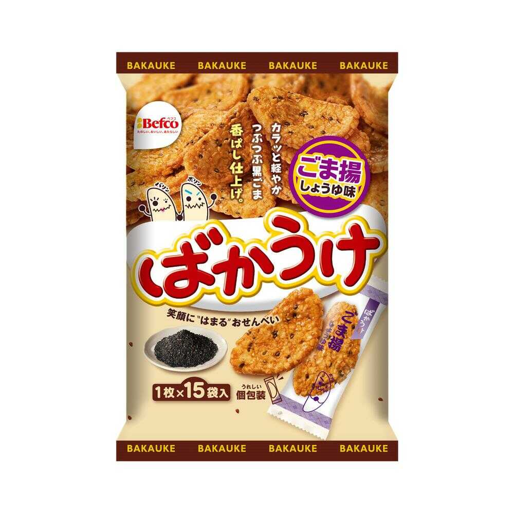 Kuriyama Rice Crackers Baka Uke Goma Age 15 Pieces