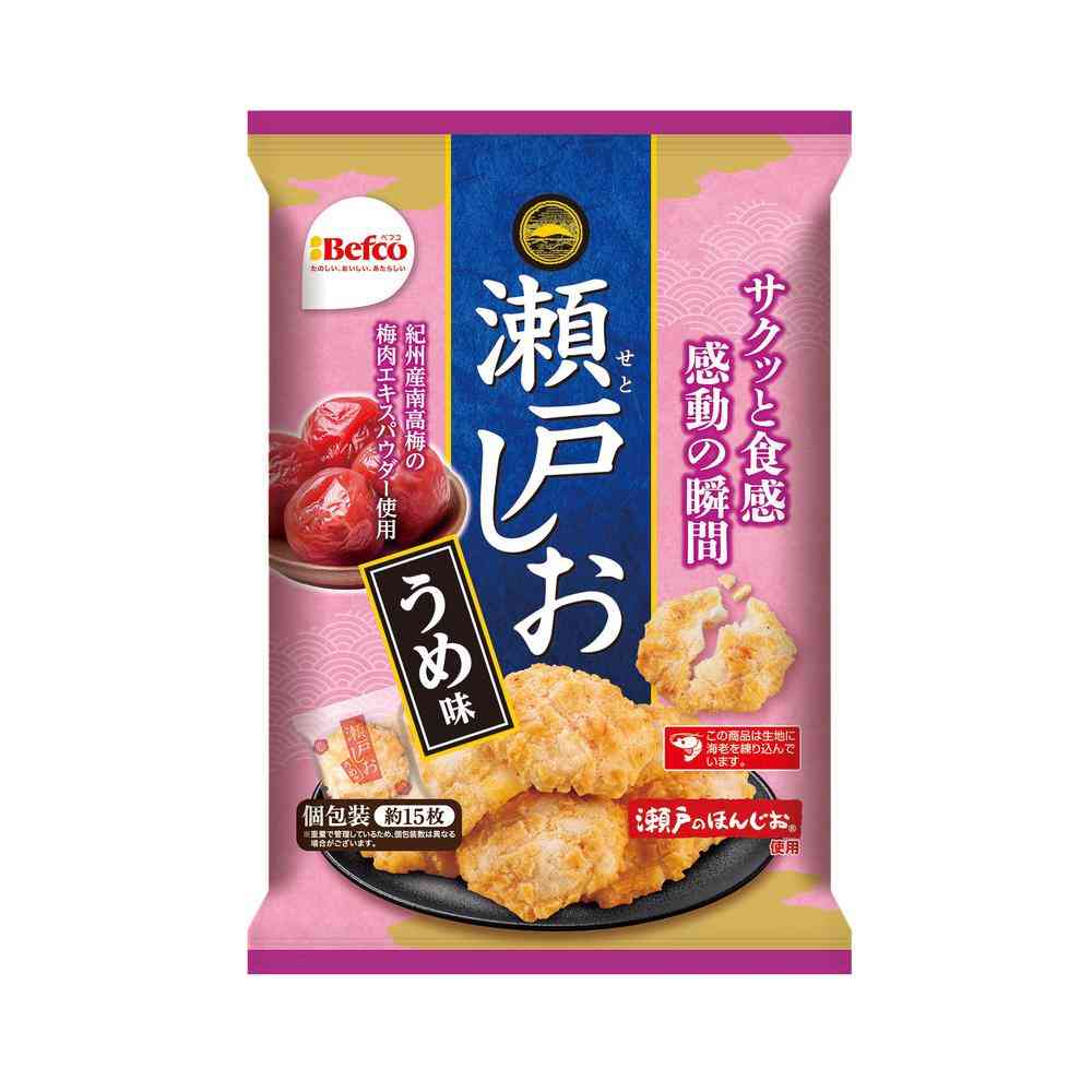 Kuriyama Rice Crackers Seto Salt Plum Flavor 71g