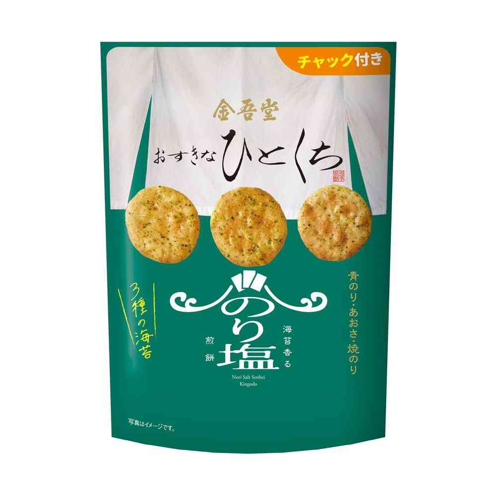 Kingodou Favorite Bite Seaweed Salt Rice Crackers 72g