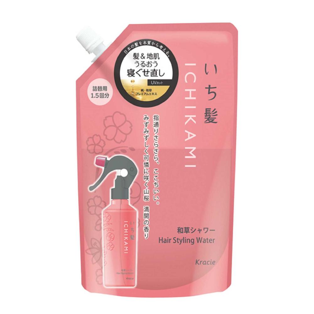 Kracie Home Products Ichikami Hair & Scalp Moisturizing Bedhead Fixing Spray Refill 375ml
