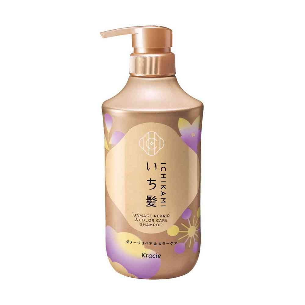 Kracie Ichikami Damage Repair & Color Care Shampoo Pump 450ml
