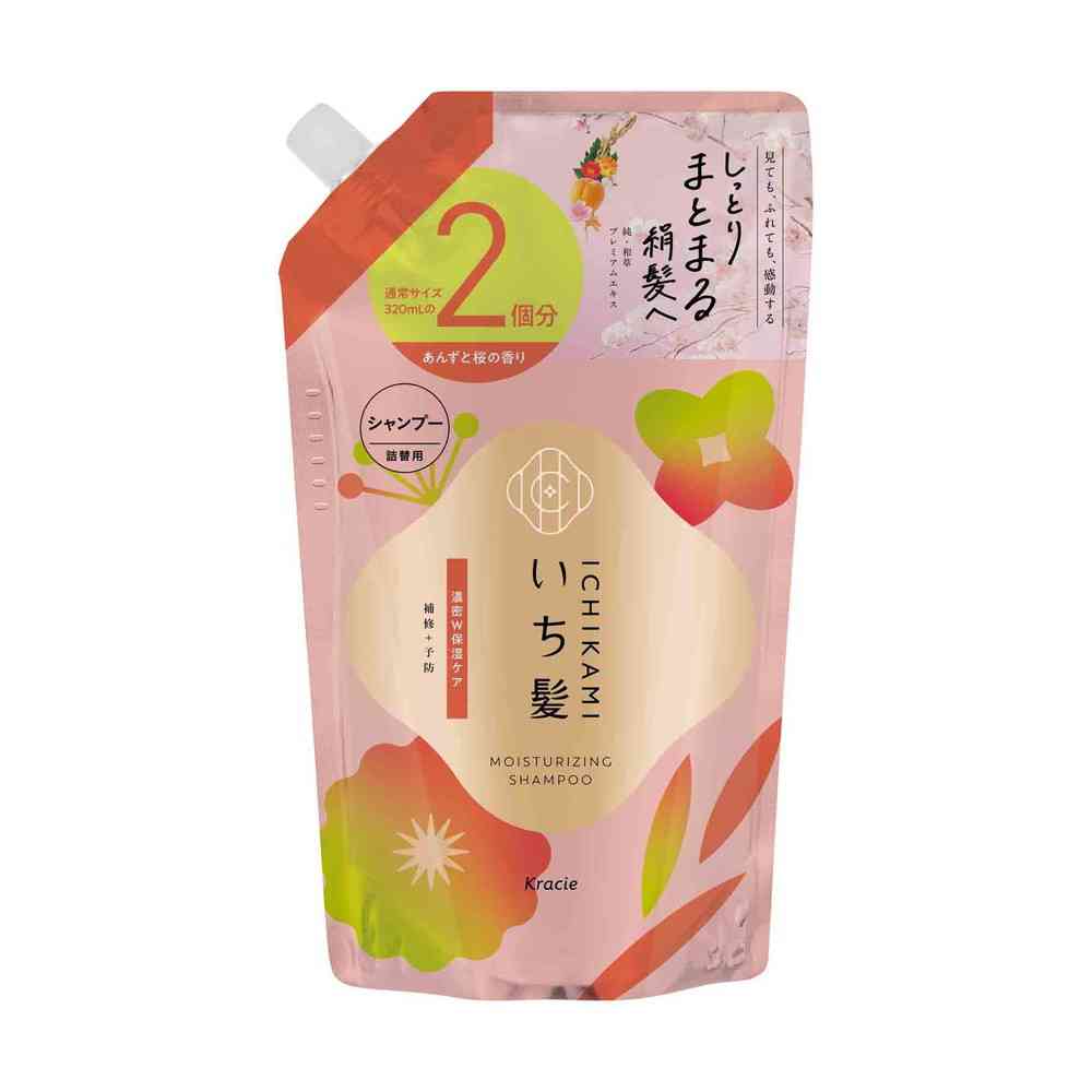 Kracie Ichikami Rich W Moisture Care Shampoo Refill 640ml