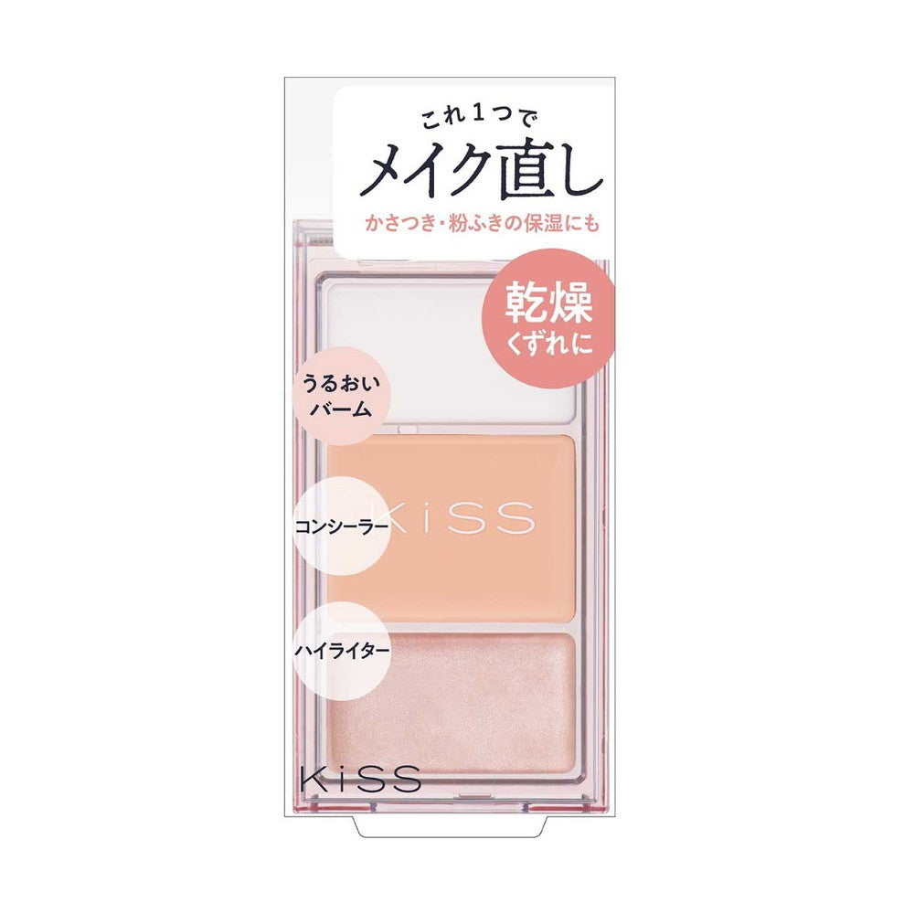 Kiss Makeup Retouch Palette N 01 Balm 0.7g, Concealer 1.5g, Highlighter 0.9g