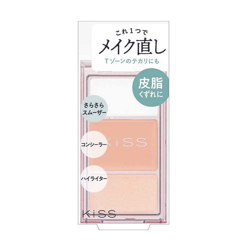 Kiss Makeup Retouch Palette N 02 Balm 0.7g, Concealer 1.5g, Highlighter 0.9g