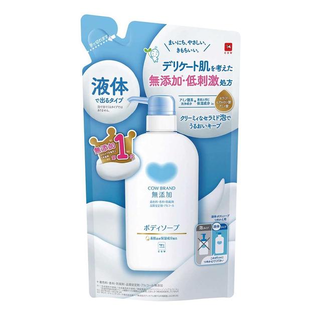 Cow Brand Additive-Free Body Soap Refill 380ml