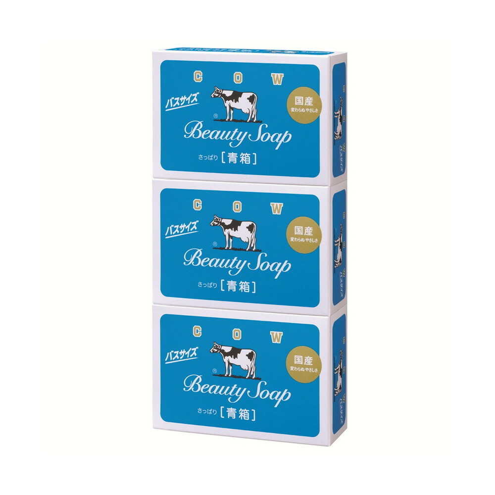 Cow Brand Blue Box Bath Size 3 Pack 130g x 3