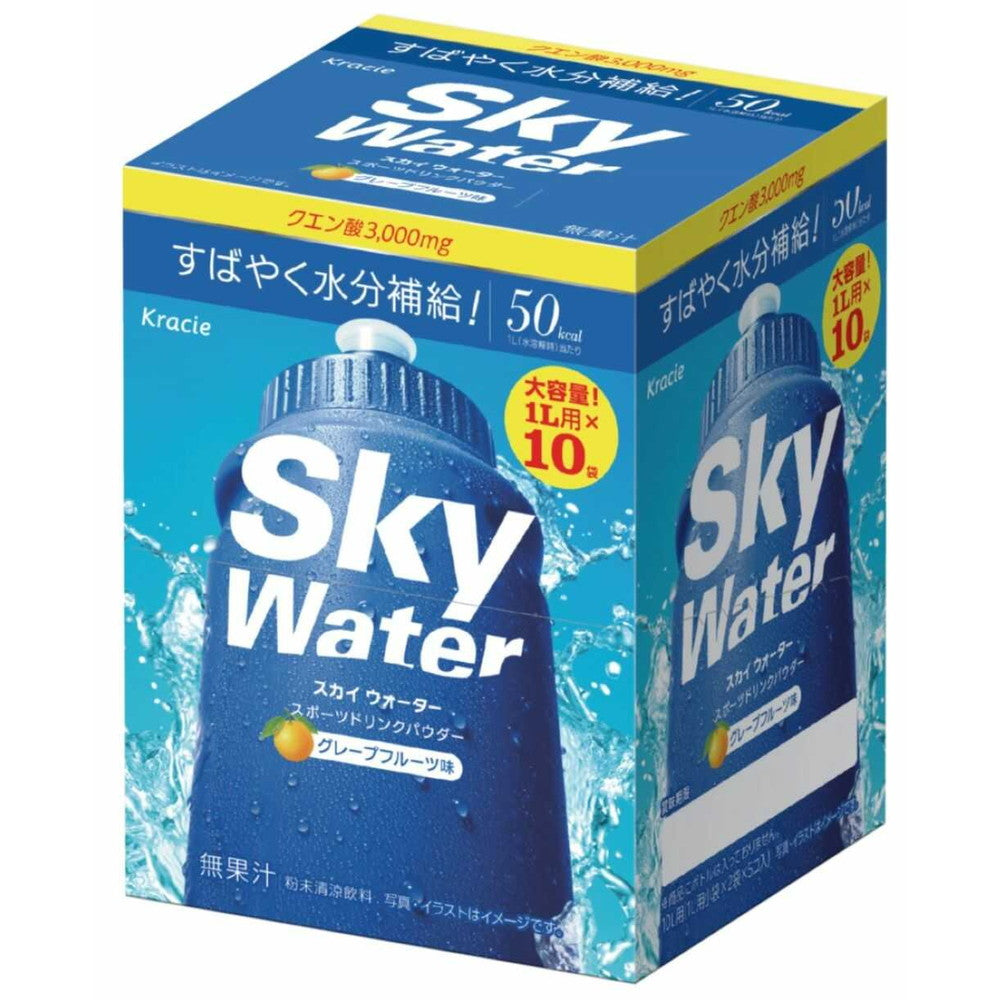 Kracie Sky Water Grapefruit Box 1L x 10