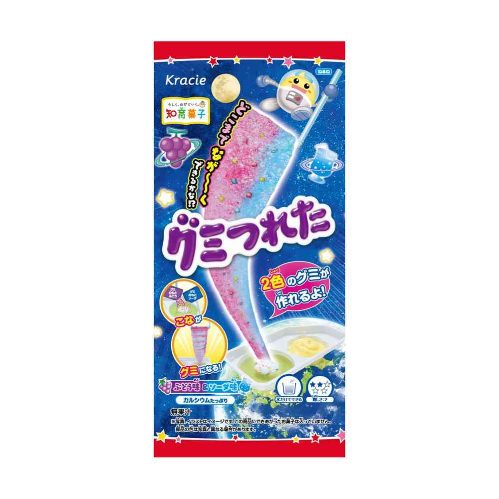Kracie Gummy Fishing Grape & Soda 19g