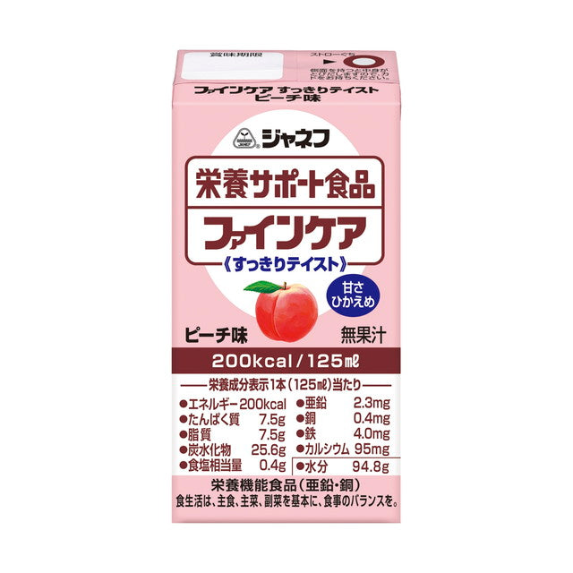 Kewpie Janef Fine Care Refreshing Taste Peach Flavor 125ml
