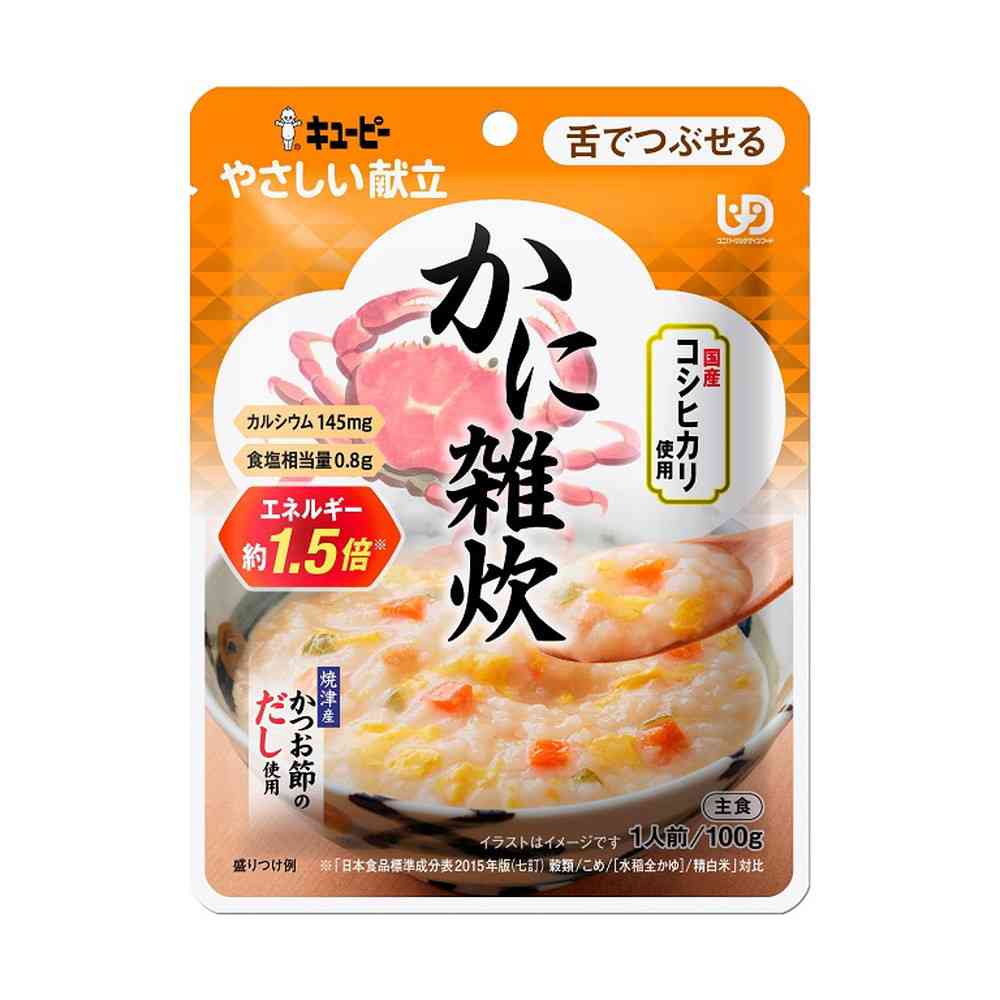 Kewpie Gentle Menu Crab Rice Porridge [Easily Mashable] 100g
