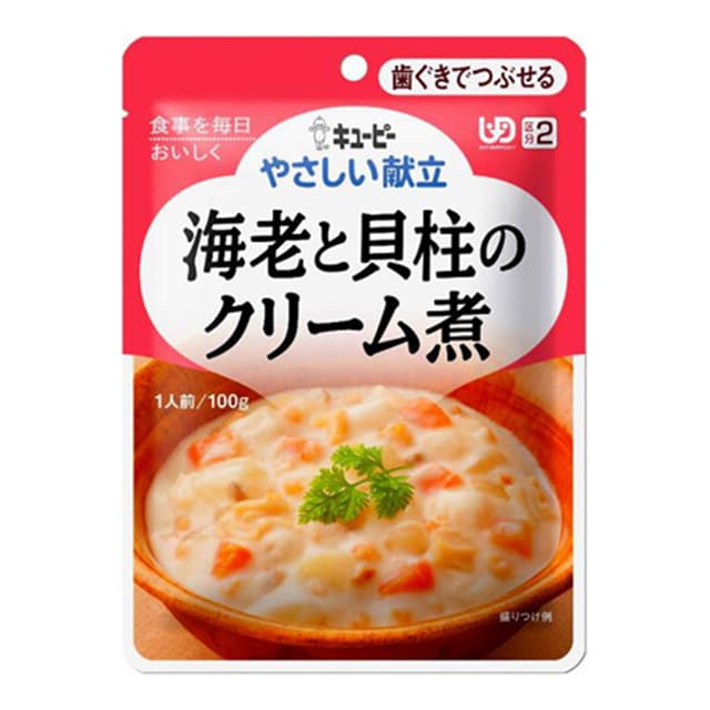 Kewpie Gentle Menu Y2-19 Cream Stew with Shrimp and Scallops 100g