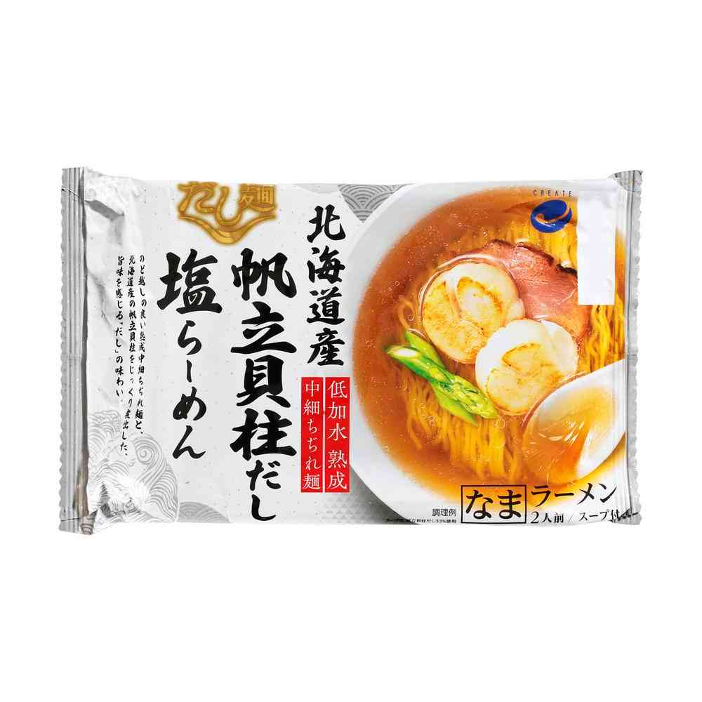 Create Dashi Noodles Hokkaido Scallop Broth Salt Ramen 324g