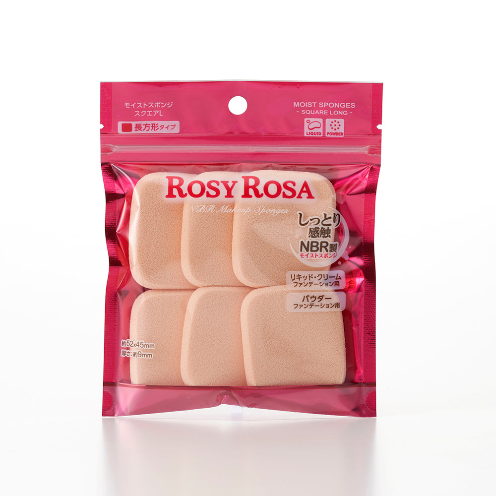Rosy Rosa Moist Sponge 6P Square L