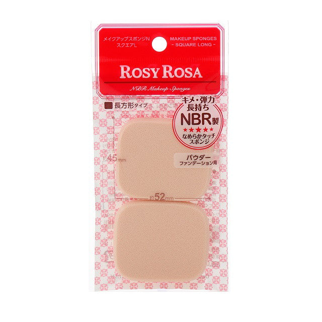 Rosy Rosa Makeup Sponge N Square L Size (2P)
