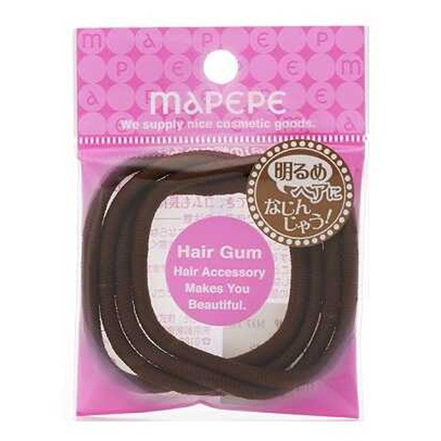 Mapepe Ring Hair Ties 4P - Light Brown
