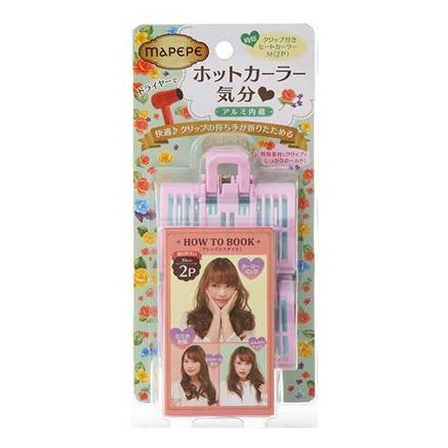 Mapepe Clip-On Heat Curlers M 2P - Pink x Light Blue