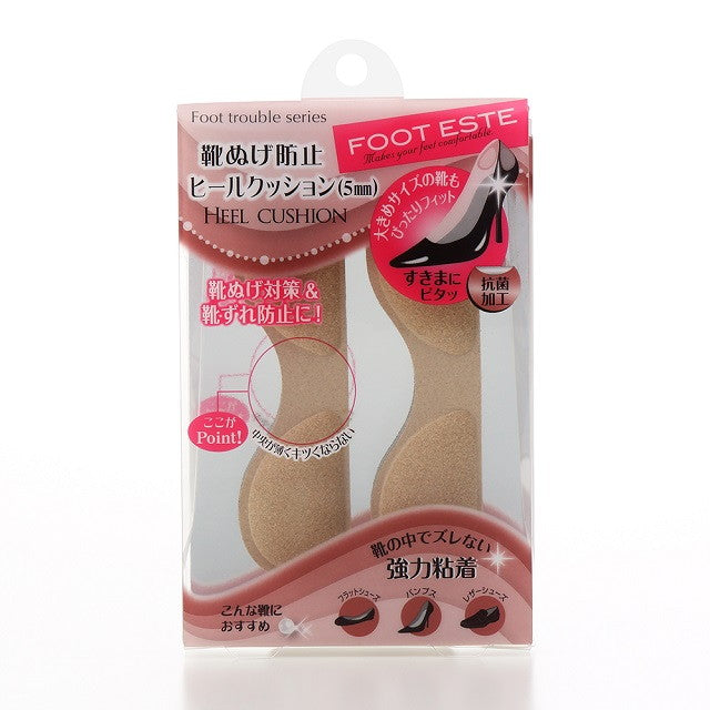 Foot Esthe Foot Trouble Series Anti-Slip Heel Cushion (5mm), 1 Pair