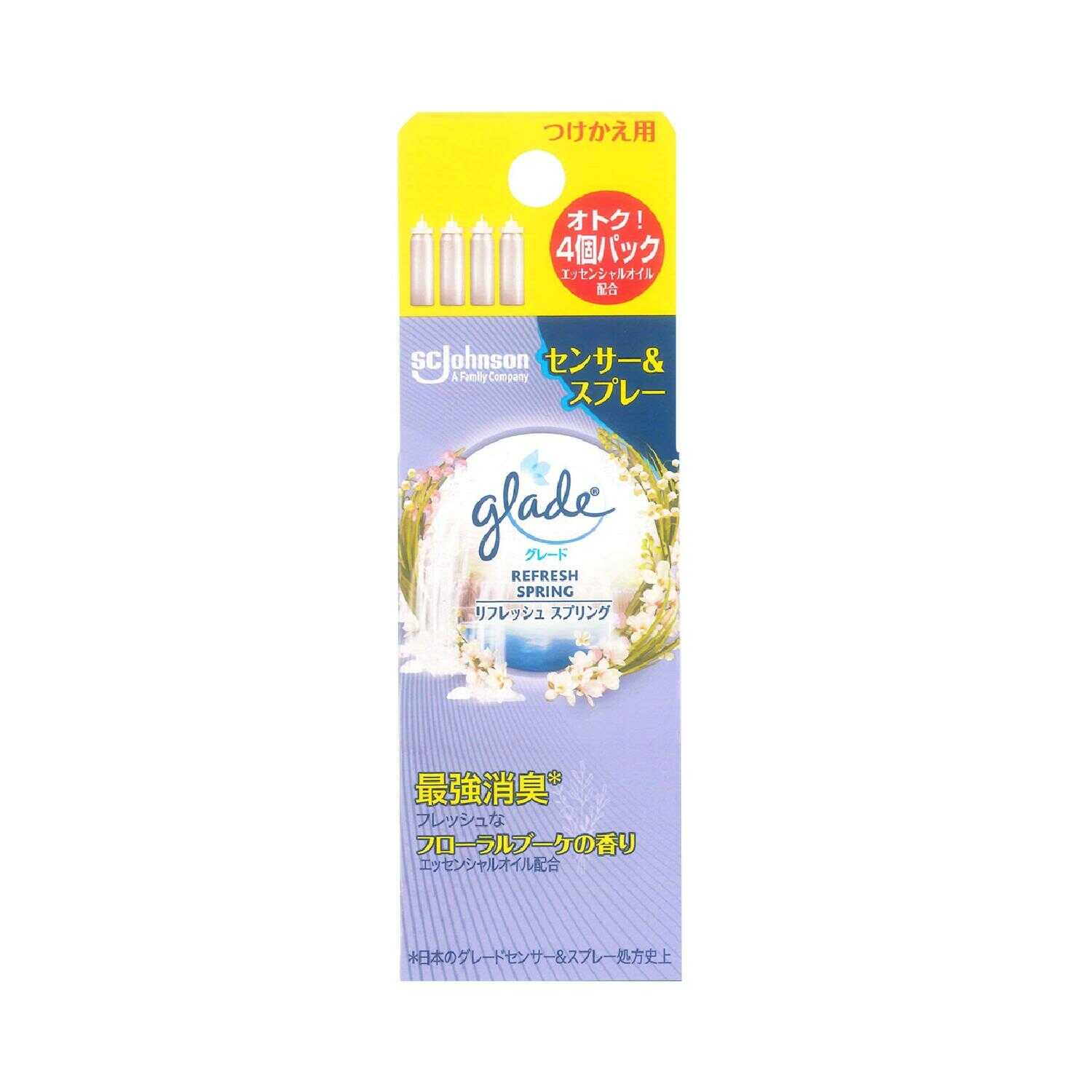 Johnson G Deodorizing Sensor & Spray R Spring Refill 18ml x 4