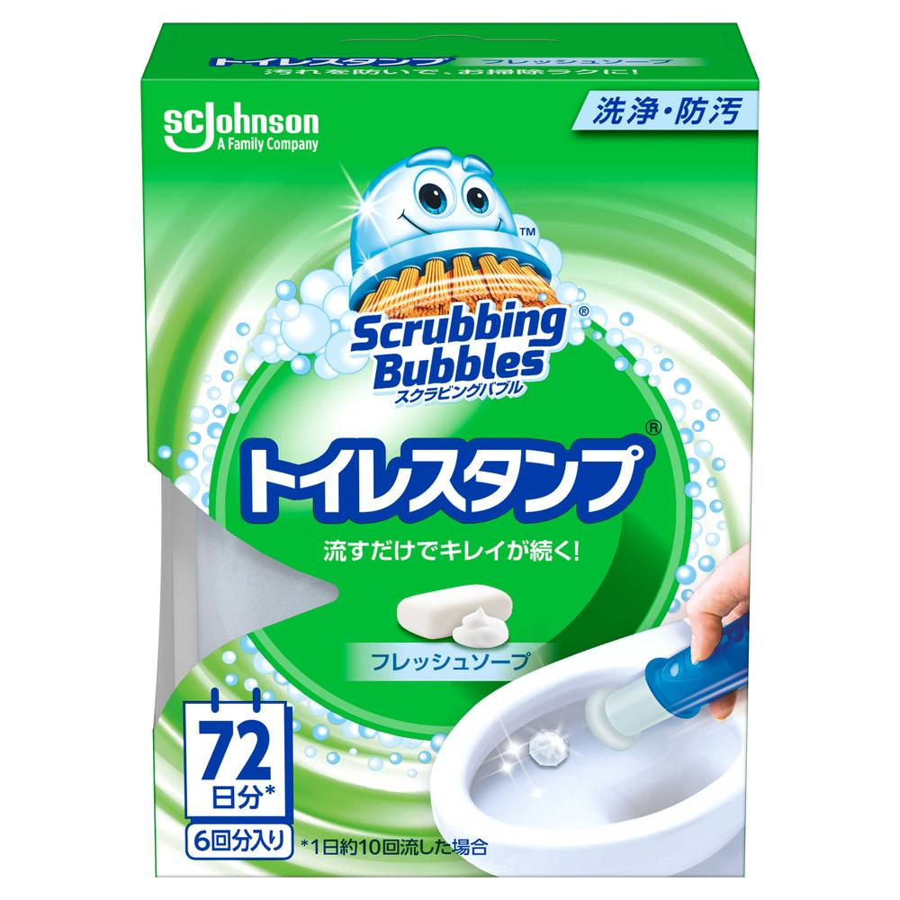 Johnson Scrubbing Bubbles Toilet Stamp Fresh Soap 6 Uses (38g)