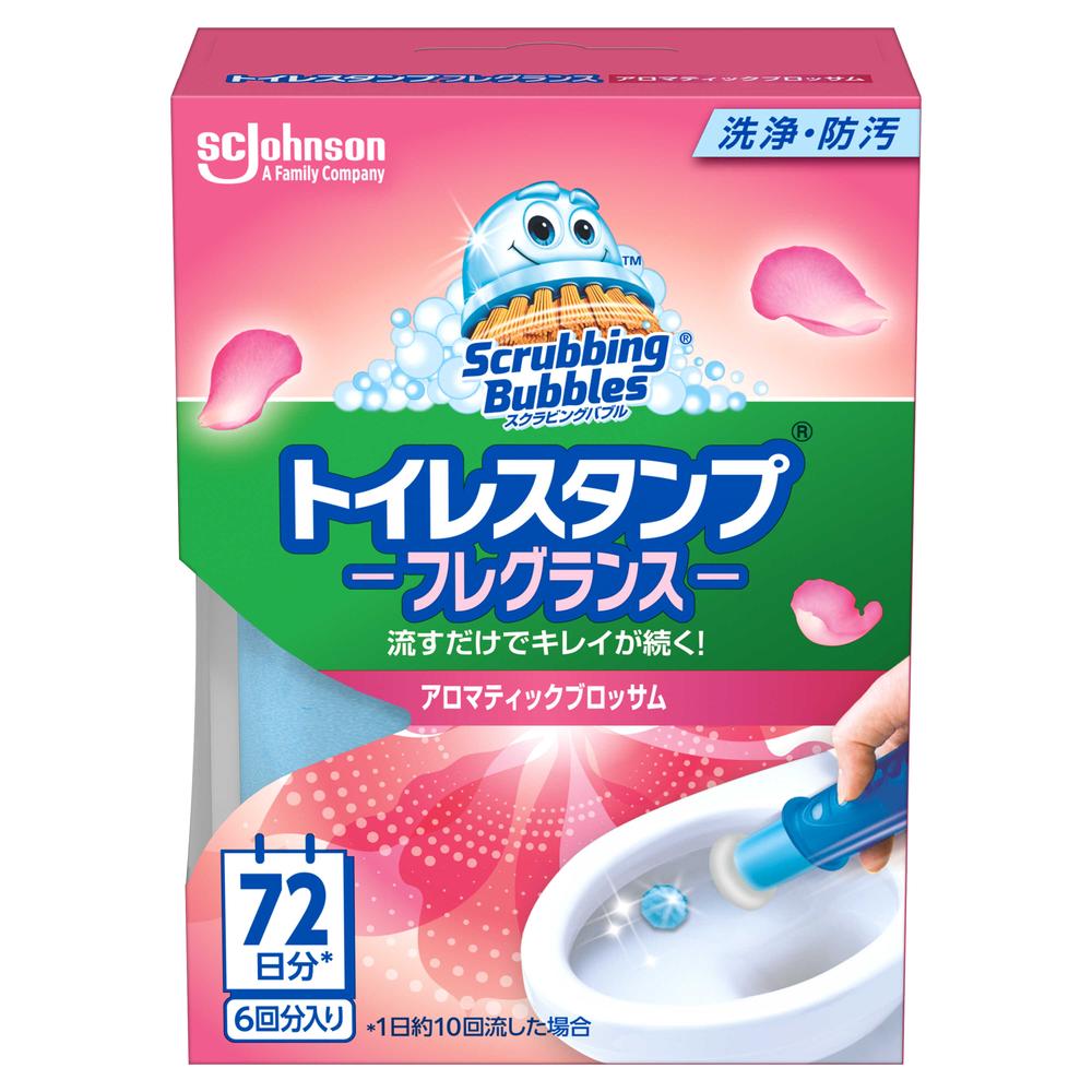 Johnson Scrubbing Bubbles Toilet Stamp Aromatic Blossom Main Unit 6 Uses (38g)