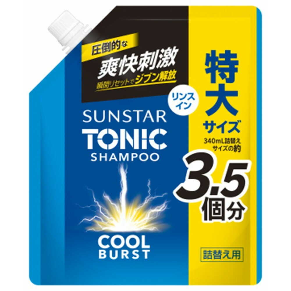 Sunsstar Tonic Shampoo COOL BURST Rinse-In Refill Large 1200ml