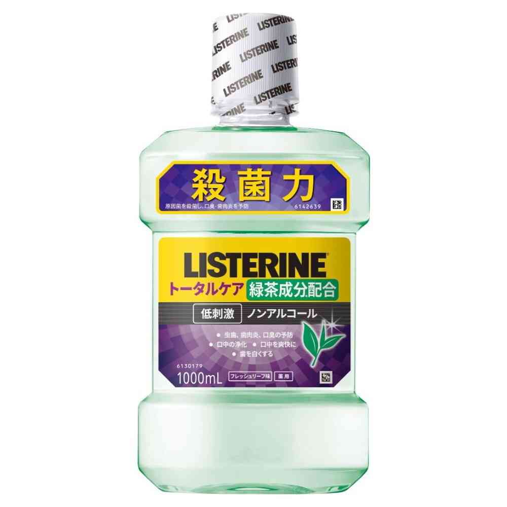 Medicinal Listerine Total Care Green Tea Low Irritation Non-Alcohol 1000ml