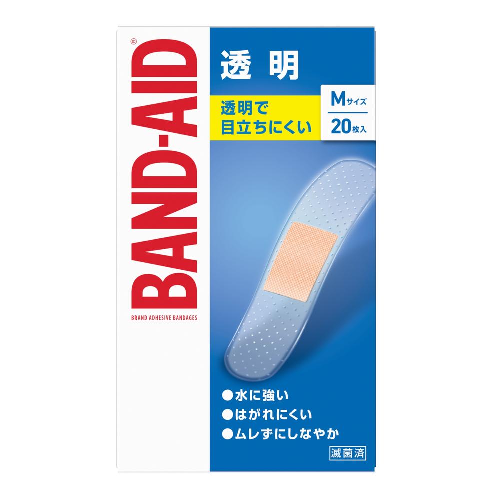 Band-Aid Transparent M Size (20 pieces)